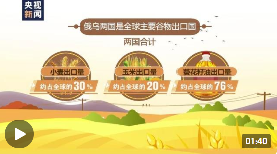 乌克兰粮食难外运 两条谷物出口通道均遇“瓶颈”