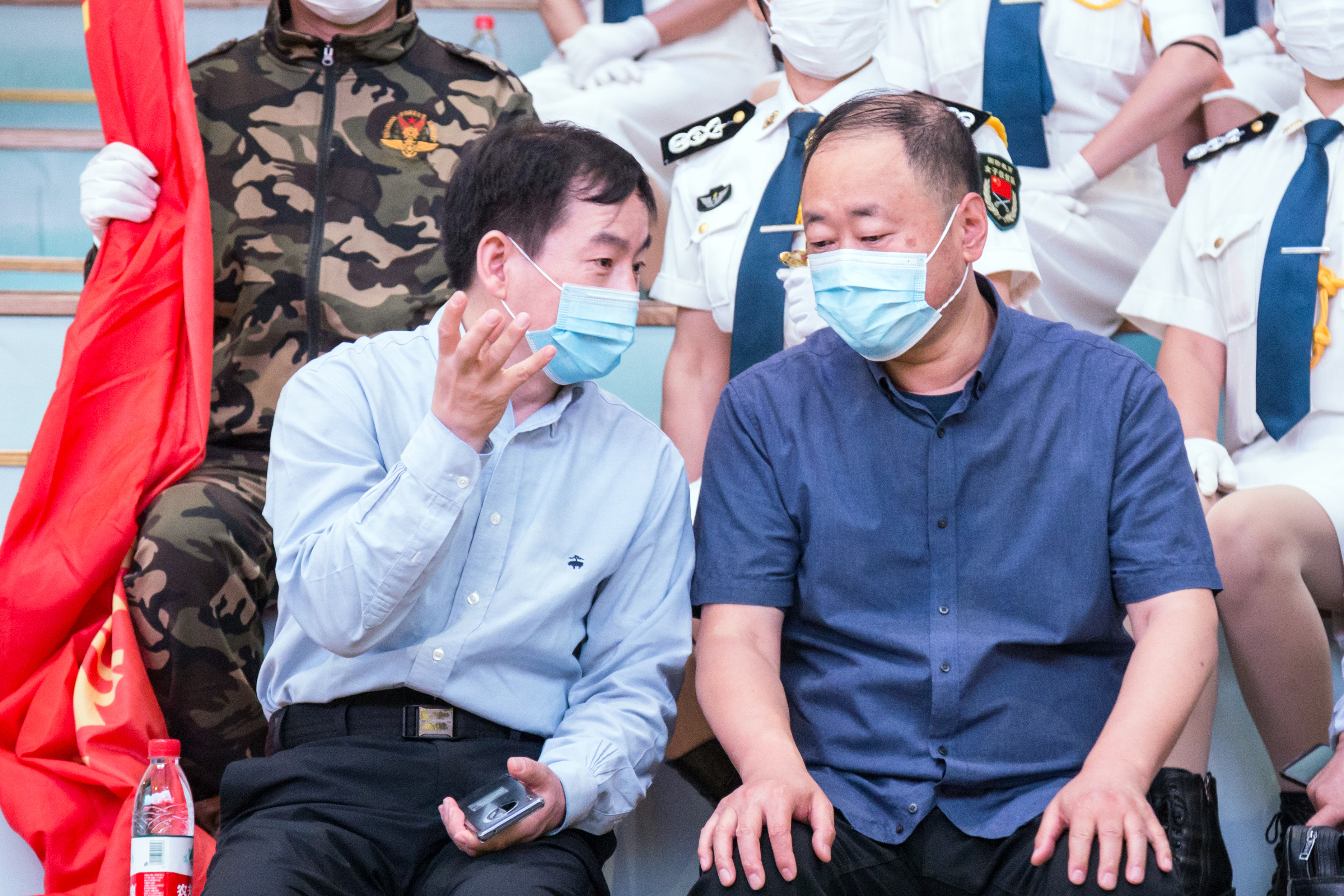 沈阳市关工委常务副主任许文有,中共沈阳市委老干部局局长张小虎,市