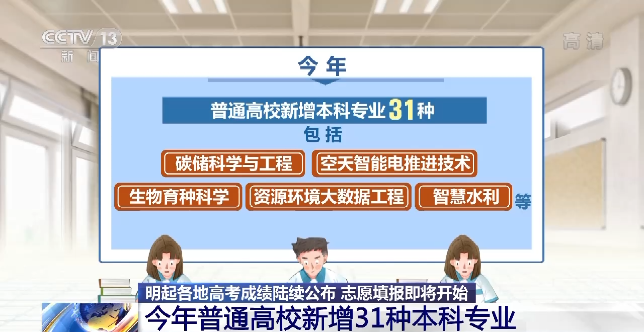 明起各地高考造诣  陆续颁布志愿填报即将开始 今年新增了这些专业