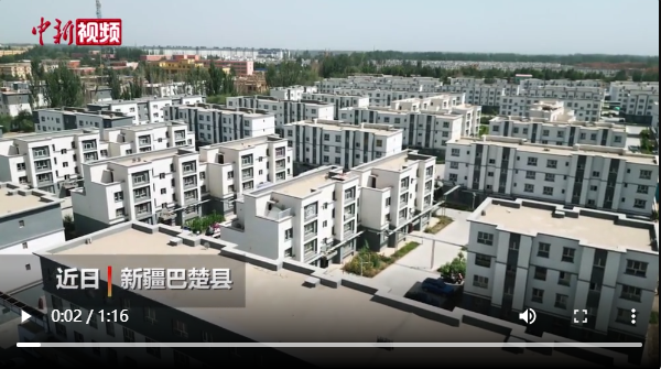 新疆巴楚县4500多户居民住进舒适小区